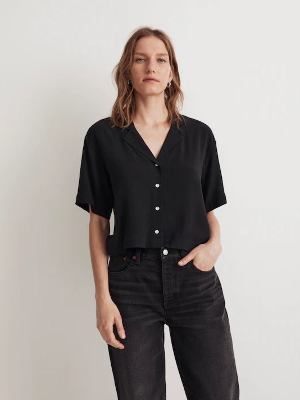 Madewell Button-Front Resort Shirt Women's XS